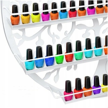 Organizer Stojak półka naścienna na lakiery ozdobna