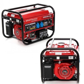 AGREGAT PRĄDOTWÓRCZY JEDNOFAZOWY PRZENOŚNY 2500W 4-SUWOWY GENERATOR PRĄDU
