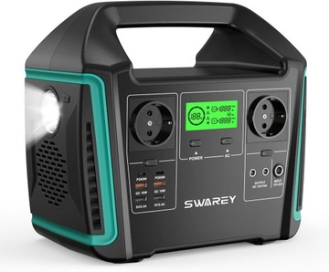 Przenośna stacja zasilająca SWAREY 1000W STACJA AC/ DC/ USB /USB3.0/Type-c