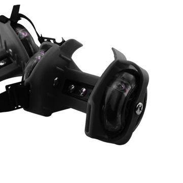 Колеса на каблуке Туфли на колесиках со светящимися колесиками на каблуке Черные