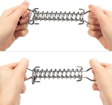 8 ПРУЖИН НАТЯЖЕНИЯ С ДВОЙНЫМ КРЮКОМ БАССЕЙН 16 СМ НЕРЖАВЕЮЩЕЙ СТАЛИ