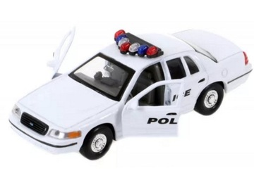FORD CROWN VICTORIA POLICJA MODEL METAL WELLY 1:34