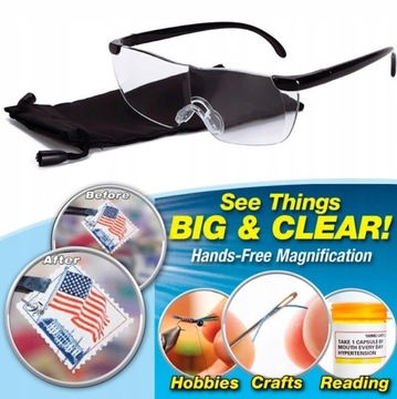 УВЕЛИЧИТЕЛЬНЫЕ СТЕКЛА 160% ZOOM BIG VISION ОПТИЧЕСКОЕ УВЕЛИЧЕНИЕ