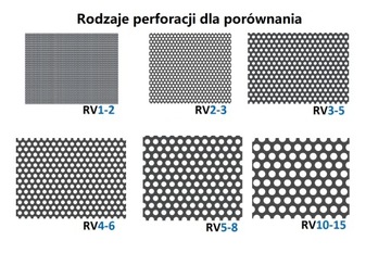 Обычный перфорированный лист. 1 мм РВ 2-3 100х50см