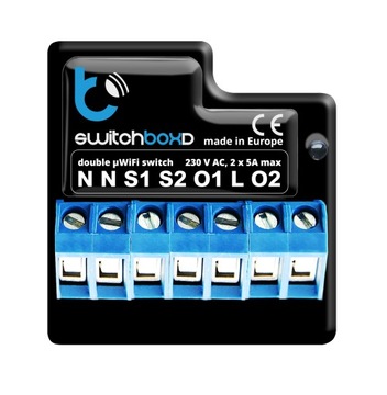 BleBox switchBoxD przekaźnik x 2 WiFi Android iOS