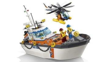 LEGO CITY 60167 Штаб-квартира береговой охраны Корабль Вертолет Лодка Акула