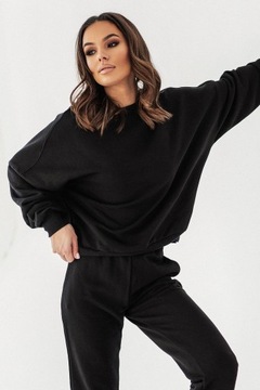 Czarna Bluza Oversize Morelli M/L