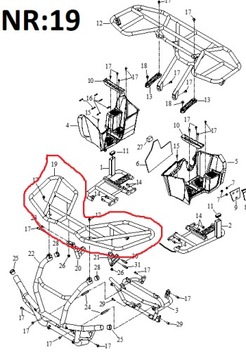 PRZEDNI BAGAŻNIK Quad ACCESS 750i OEM!