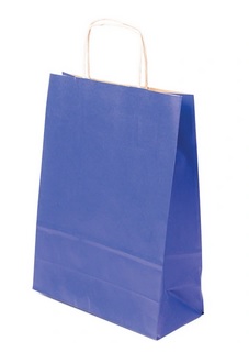 Torba torebka papierowa Granatowa 240x100x320 10 szt