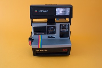 Камера моментальной печати Polaroid Supercolor 635 Silver с радужной полосой