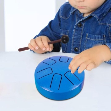 3,8-дюймовый музыкальный инструмент с барабаном для языка, темно-синий