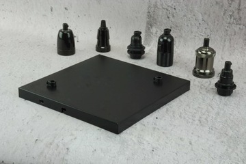 25cm Duża podsufitka na dwa kable. podwójna rozeta do lampy loft pająk DIY