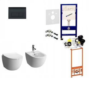 STELAŻ GEBERIT+MISA+BIDET +STELAŻ BIDET+ CZARNY