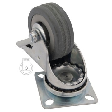 Шкаф-полка на тележке Circle fi 50, стол 2PPGUM50