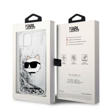 Накладной суперкейс Karl Lagerfeld для iPhone 14 Pro 6,1 дюйма KLHCP14LLNHCS серебристый