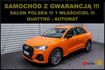 Audi Q3 II SUV 2.0 40 TFSI 190KM 2019 Audi Q3 S-LINE + 4x4 + S-tronic + Salon POLSKA + 1