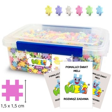 KLOCKI MELI MINIS PASTEL 2800 elem MAŁE KLOCKI 3+