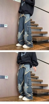 2024 New Streetwear Big Star Edge Jeans Cargo Pant