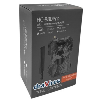 Следовая камера, охотничья лесная камера draVires, SIM 4G, просмотр в реальном времени, облако