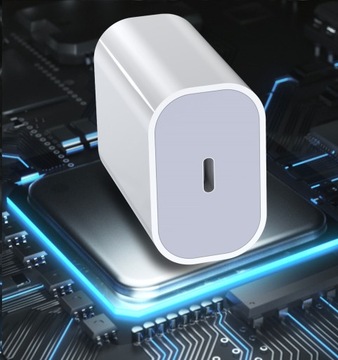 БЫСТРОЕ ЗАРЯДНОЕ УСТРОЙСТВО ДЛЯ IPHONE USB C CUB 20 Вт + КАБЕЛЬ LIGHTNING ДЛЯ IPHONE 1 М