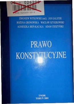 Prawo konstytucyjne - Witkowski