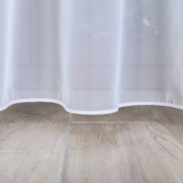ГОТОВАЯ ШТОРА БЕЛАЯ ГОТОВАЯ ШТОРА ВУАЛЬ НА ЛЕНТЕ С ПОДВЕСКОЙ 300х240