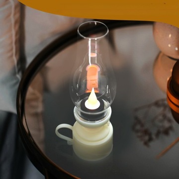 WINTAGE LED LAMPA NAFTOWA ELEKTRONICZNA LAMPA OLEJOWA