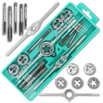 ZESTAW NARZYNEK I GWINTOWNIKÓW WALIZKA KALIBROWNIK 12 ELEMENTÓW M6-M12