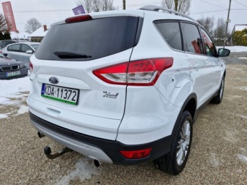Ford Kuga II SUV 2.0 Duratorq TDCi 163KM 2013 Ford Kuga Sliczna biala Titanium 2.0 TDCI 163KM Naped 4x4 200tys km orygin, zdjęcie 8
