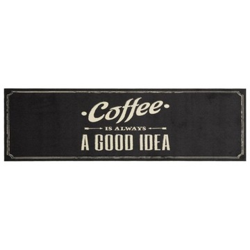 vidaXL Кухонный ковер с надписью Coffee Word 45x150 см бархат