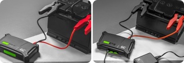 Автомобильный аккумулятор Green Cell PowerBoost Start-up 2000A, фонарик 16000 мАч, IP64