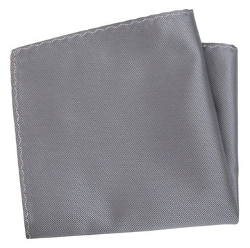 Szara, Popielata Męska Poszetka -Alties