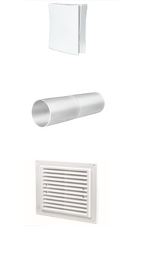 РЕГУЛИРУЕМЫЙ ОКОННЫЙ ВЕНТИЛЬ С КВАДРАТНОЙ РЕШЕТКОЙ, БЕЛЫЕ ВЕНТИЛЯЦИИ PS101WH