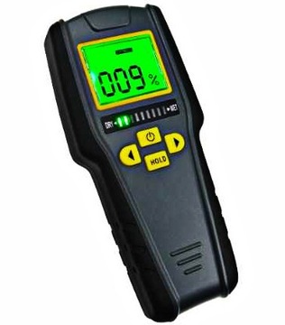 WILGOTNOŚCIOMIERZ MIERNIK WILGOTNOŚCI DO DREWNA 9V