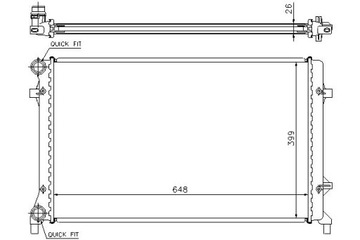 NISSENS 65277A Радиатор системы охлаждения двигателя