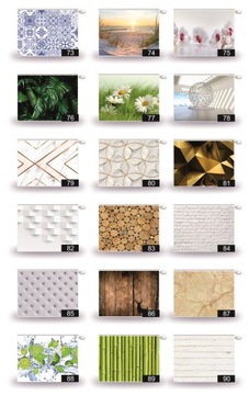 Магнитная крышка радиатора COVER Ламельные доски 100х60см