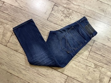 JACK&JONES BOXY Spodnie Męskie Jeans IDEAŁ W32 L32 pas 88 cm