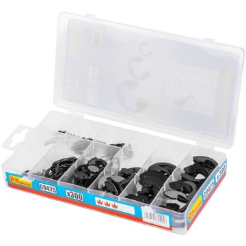 Стопорные кольца типа Е, набор 300 шт.