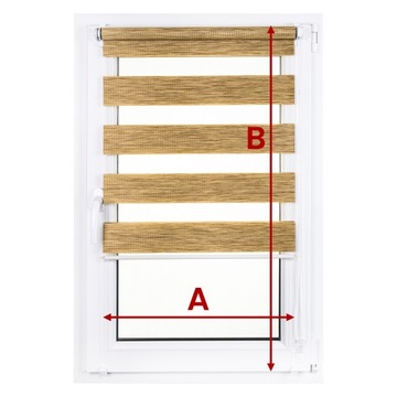 Рулонная штора День Ночь ПРЕМИУМ, размер 79/215 см