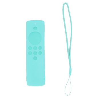 Miękki silikonowy pokrowiec na pilota z paskiem Mint Green antypoślizgowy