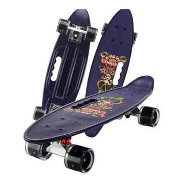 СКЕЙБОРД ДЕТСКИЙ GRAFITTI ABEC-7 100КГ FISZKA ПОДАРОК ​​СВЕТЯЩИЕСЯ КОЛЕСА