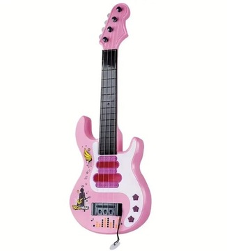 БОЛЬШАЯ ГИТАРА СО ЗВУКОМ И СВЕТОМ БОЛЬШОЙ ИГРОВОЙ ИНСТРУМЕНТ 50 СМ