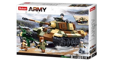 Строительные блоки ROYAL TIGER Tank, Panzer VI Tiger/Jagdpanther + LEGO WEAPONS