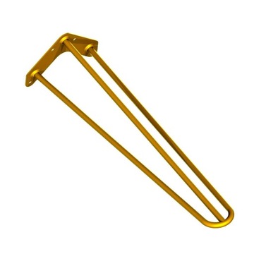 Noga stolik hairpin legs 3 pręty 30 - 45 cm złoty