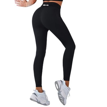 LEGGINSY Getry WYSOKI STAN Fitness MODELUJĄCE FIT