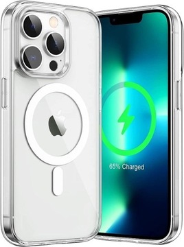 ETUI MAGNETYCZNE MOCNE PRZEZROCZYSTE DO IPHONE 12 PRO MAX