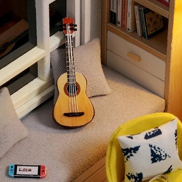 1:32 DIY drewniany miniaturowy domek dla lalek