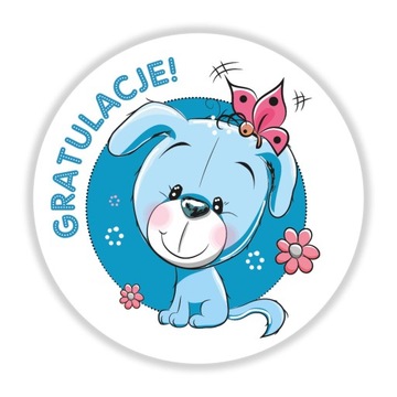 Naklejki motywacyjne - gratulacje - 50 szt.