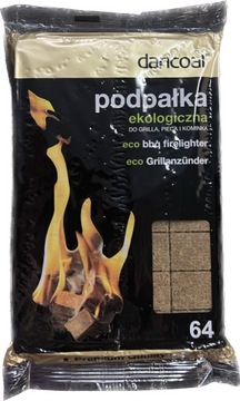 Rozpałka podpałka ekologiczna Eco Dancoal 64 kostki