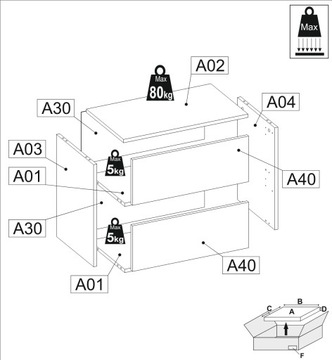 Szafka Na Buty Wysoka Czarna 120 CM 8 Półek Regał Stojak Bez Siedziska Loft